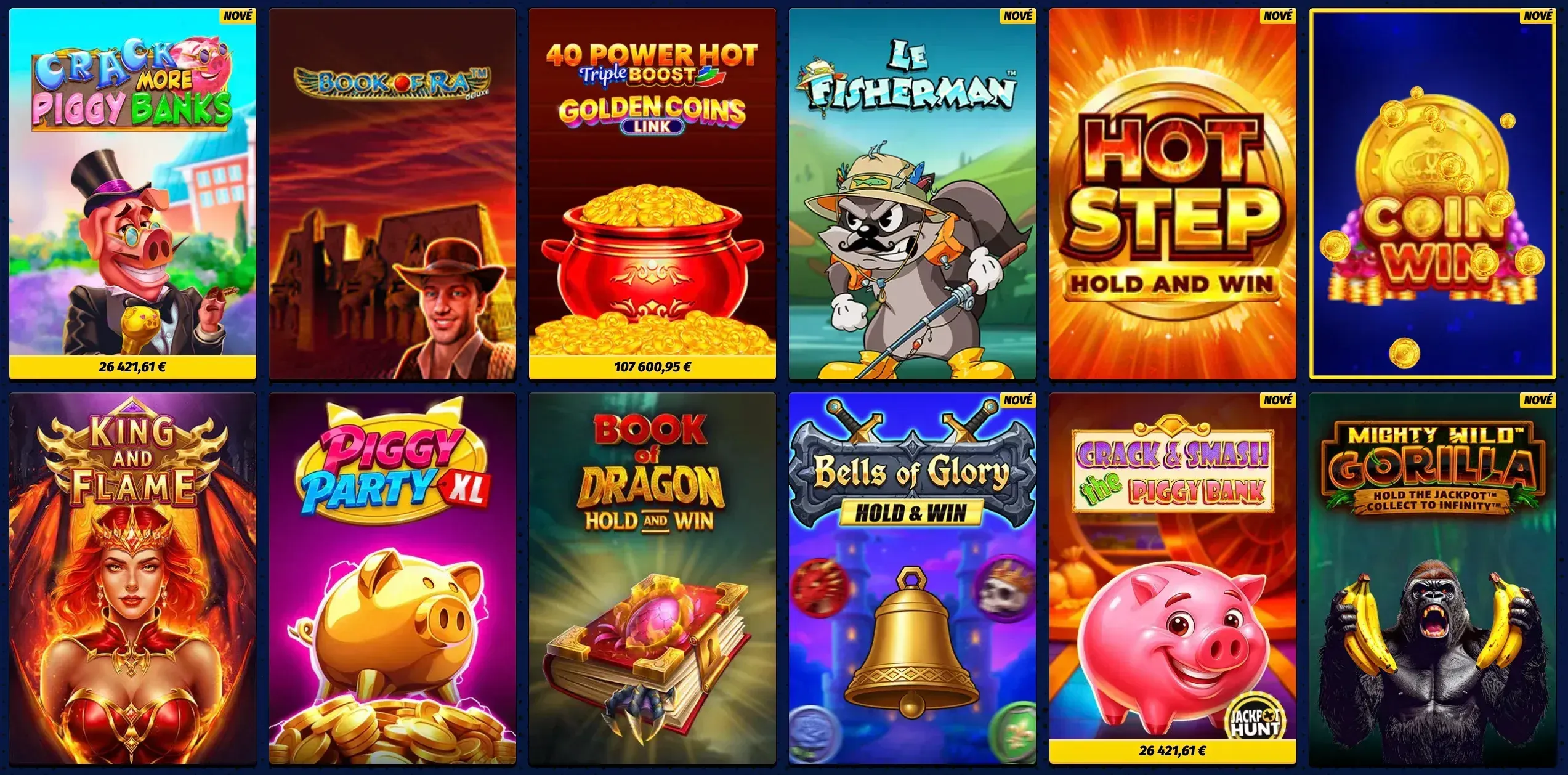 Kolekce automatů Bigclash casino